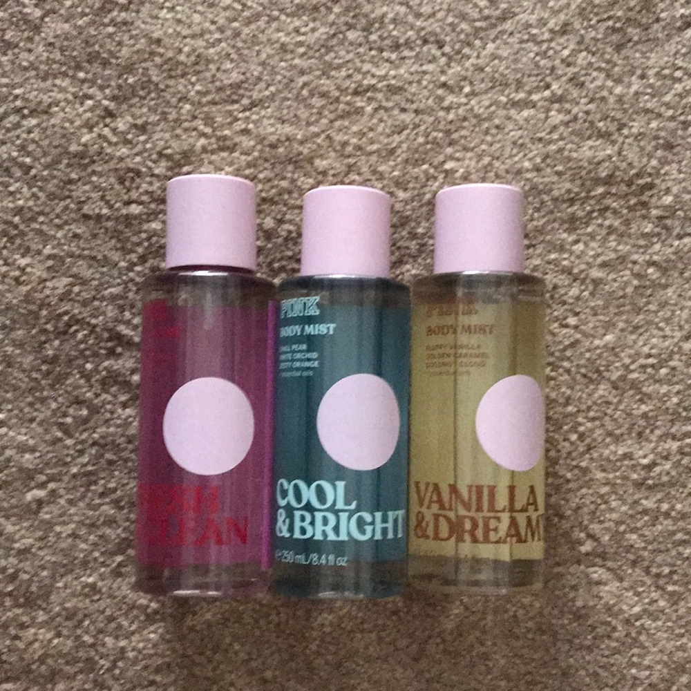 Three Pink mists
